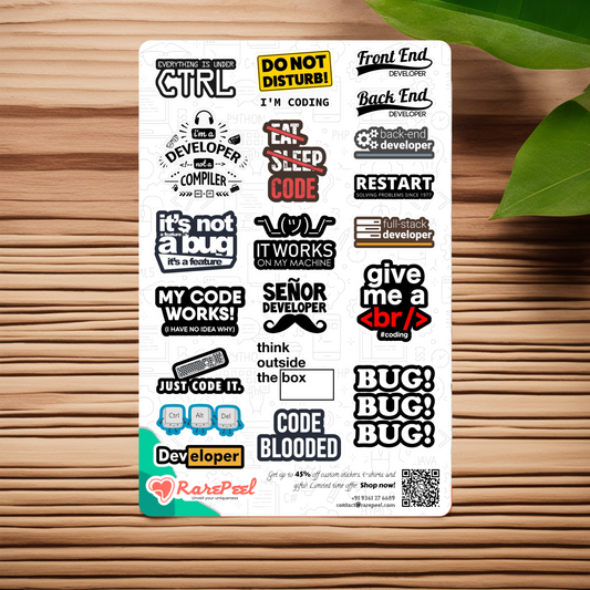 Developer Quotes Illustrated Sticker Collection | RarePeel